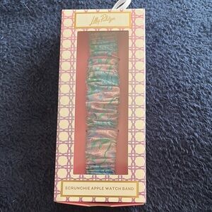 Lilly Pulitzer Floral Scrunchie Watch Band - Pink and Green
